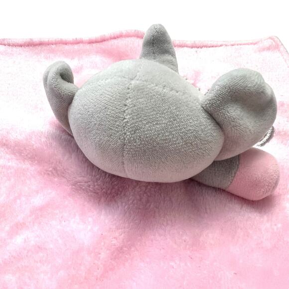 Elephant Baby Infant Security Blanket Embroidered “Gracie” Lovey Plush Fleece - Picture 9 of 10